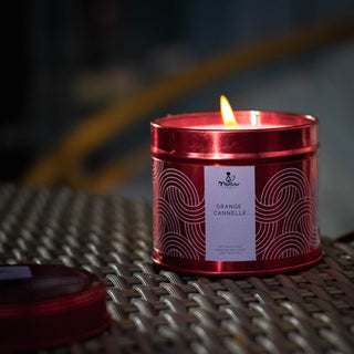 Bougie rouge de noël