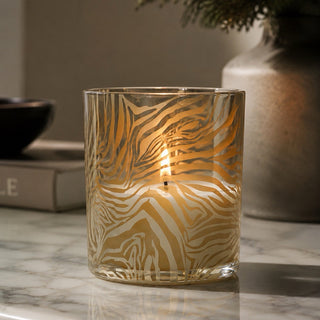 Bougie parfumée tigrée