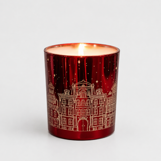 Bougie parfumée Ville de lumière rouge