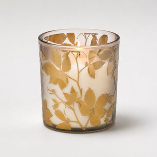 bougie parfumée dorée
