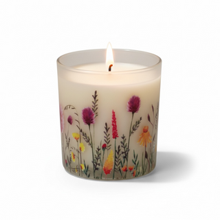 Bougie motif estival