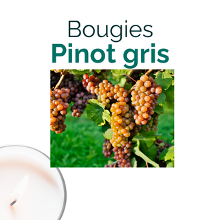 bougie pinot gris fruitée