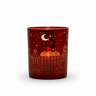 Bougie parfumée rouge ville