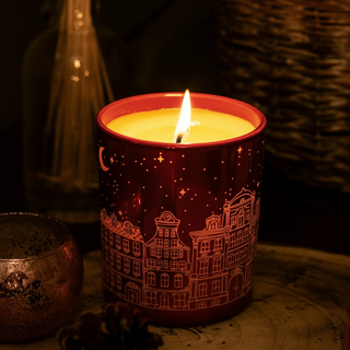 Bougie parfumée Ville de lumière rouge