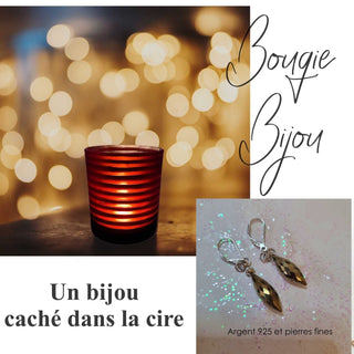 Miaou-Candle Bougie Bougie SURPRISE avec un Bijou - Écrin Offert