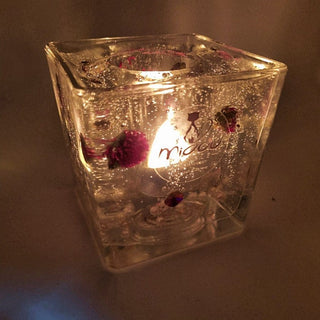 Miaou Candle Photophore en gel avec Perles de Cultures